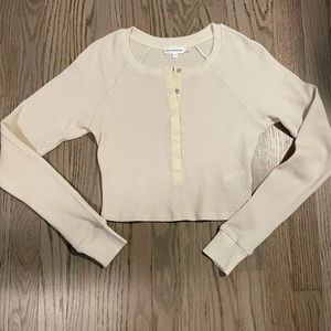 Good American Thermal Fitted Henley